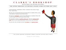 Tablet Screenshot of clarkesbooks.co.za